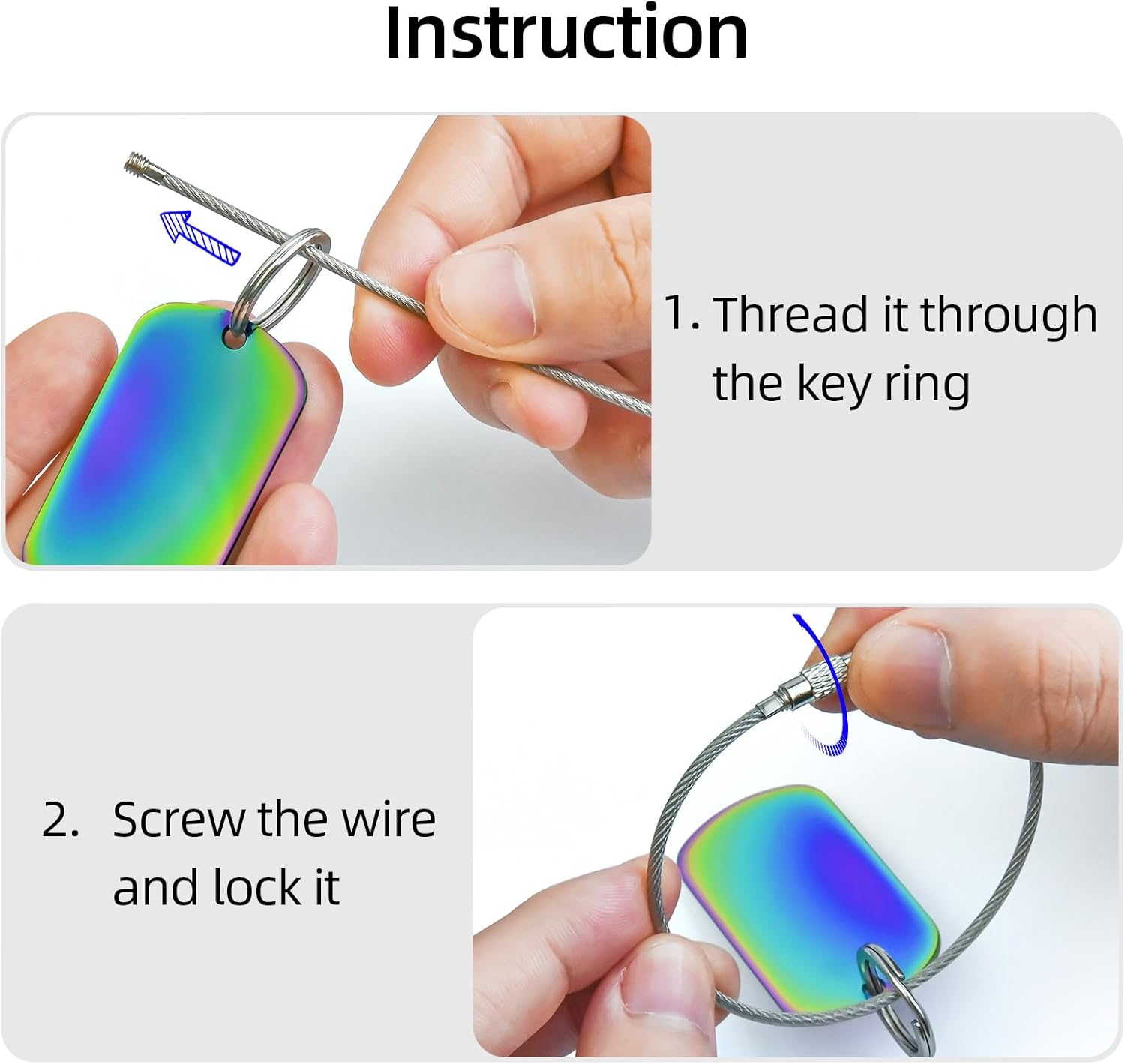 4 Pack Personalized Luggage Tags for Suitcases and Backpacks - Stainless Steel Metal Unique Custom Traval Bag Name Tags for Kids, Women, Luggage, Baggage, Cute and Funny - Bulk Set (4 Pack) - Image 7