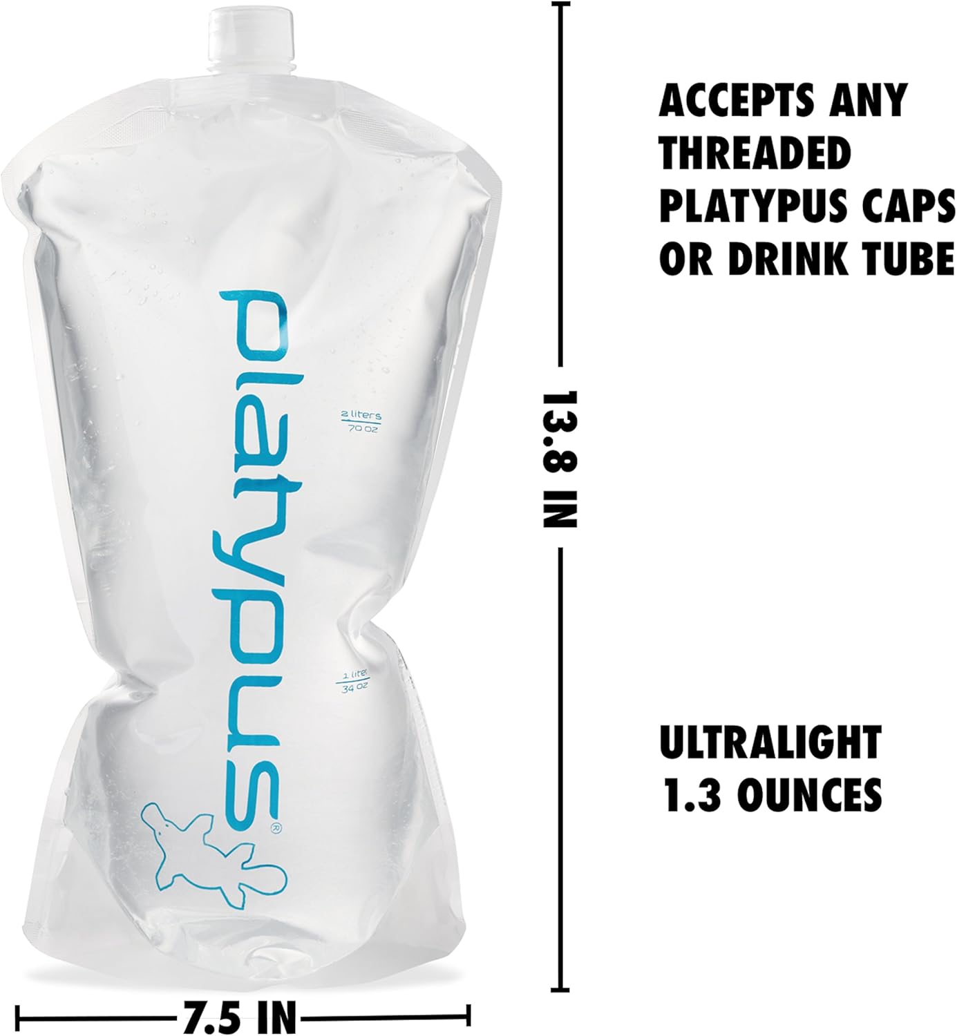 Platypus Platy 2-Liter Flexible Water Bottle - Image 3